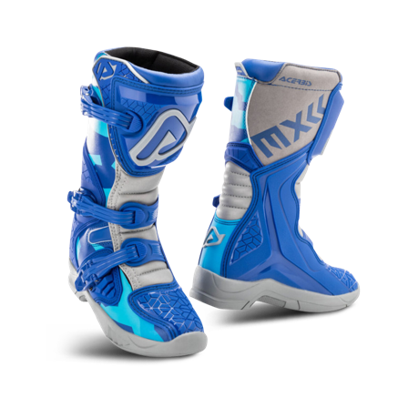 Cizme Motocross Acerbis X-Team Tineret albastru/gri 36
