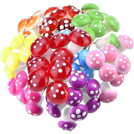 100 stk Mini Plast Miniatyr Sopphus Eventyrhage Mikro