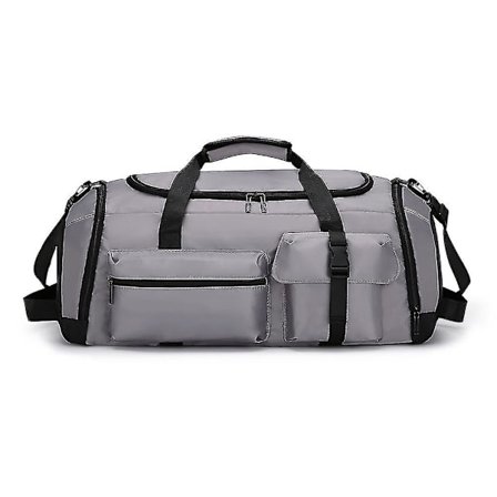 Resväska med stor kapacitet - Duffelväska med våt/torr fack och förstärkta ryggsäcksremmar