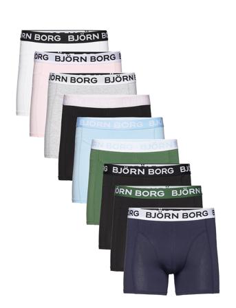 Cotton Stretch Boxer 9P Boxershorts Multi/mønstret Björn Borg