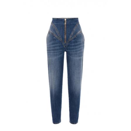 Elisabetta Franchi, Jeans Blauw, Dames, Maat:W28,stretch