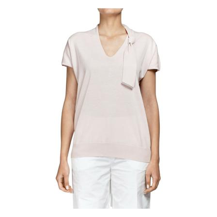 Fabiana Filippi V-neck Knitwear , Roze , Dames , Maat: S Truis