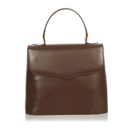 Valentino Vintage Pre-ownedLeatherhandTass , Bruin , Dames , Maat: ONE Size Vintage Tassen