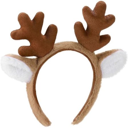 Rensdyrgevir Hårbøjle - Jule Rensdyrøre Hårbøjle til Kvinder og Mænd, Perfekt til Fester, Rollespil, Halloween, Cosplay Kostumer [DB]