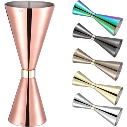 Jigger 2oz 1oz (60ml/30ml), Japanilainen jigger sisäisillä asteikoilla, cocktailmittakuppi jigger varten