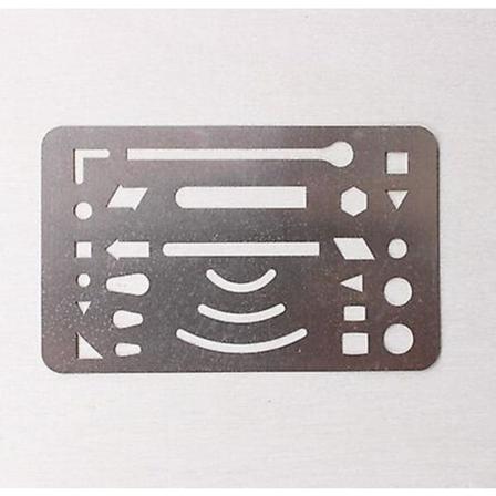 10 kpl 27 reikää pyyhekumi suoja monikäyttöinen tekninen piirustus malli viivain ruostumaton teräs