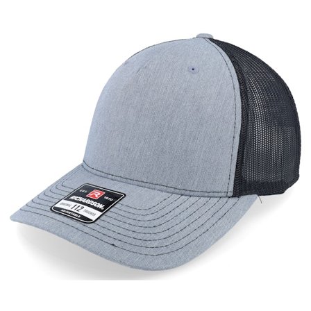 Richardson - Grey - trucker - Cap - 112fp Split Heather Grey/Black Trucker - Hatstore