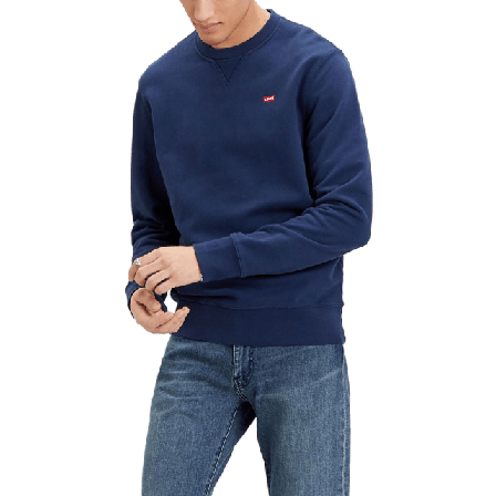 Levi's New Original Sweatshirt T-shirts Herr Blå S