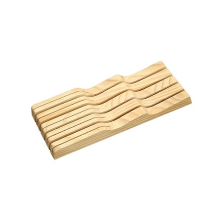 JiKaiX Knivholder Alsidig Træskuffe Knivorganisator Pladsbesparende Knivopbevaringsorganisator til Hjemmekøkken