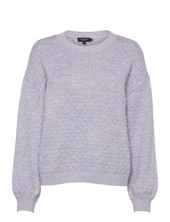 Slrosalie Pullover Ls Pullover Striktrøje Lilla Soaked In Luxury