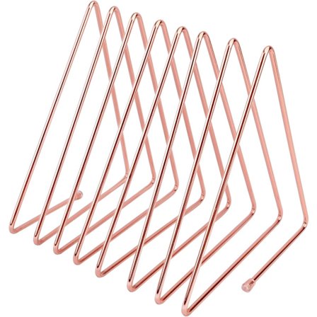 Trekantet magasinholder filorganisator, metallfil sorter, for bøker, Maga