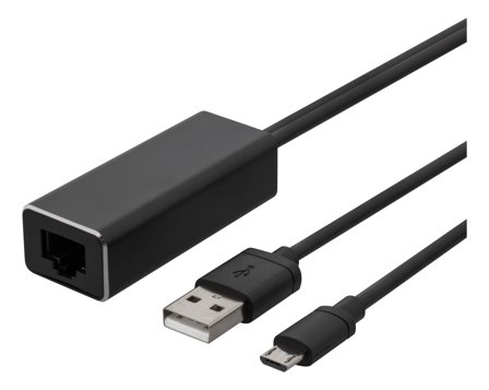 Deltaco CAST-ETHERNET - nettverksadapter - USB - 10/100 Ethernet x 1