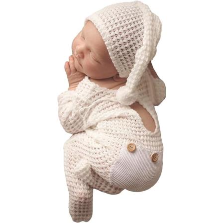 Nyfödd Fotografi Rekvisita Set Mössa Bebe Reborn Accesorios Bild