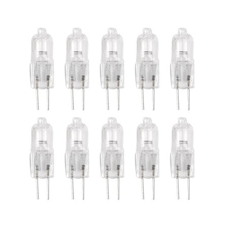 10 st, G4 Halogenlampa 12v 35w Stiftlampa Varmvit [XH]