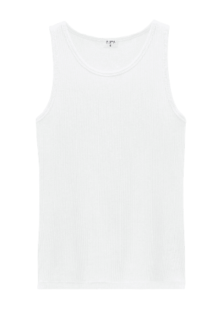 Filippa K Fine Rib Tank Linnen Dam Vit XS