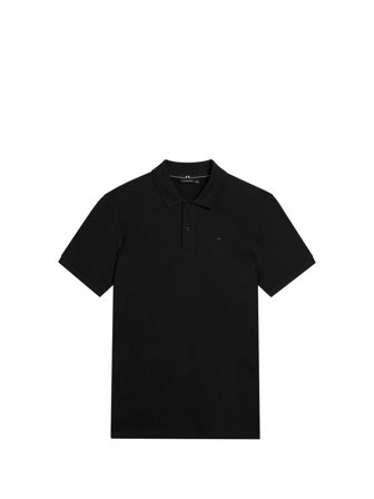 J.Lindeberg - Troy Polo Shirt Seasonal Pique - Svart - Man - S