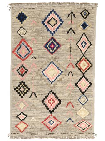 205X306 Moroccan Berber - Afghanistan Wool, Rug Carpetvista