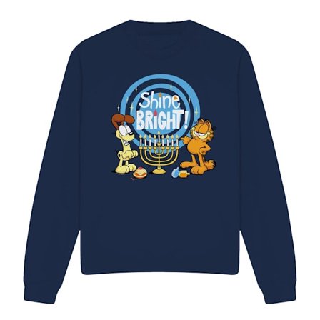 Garfield Unisex Vuxen Shine Bright For Hanukkah Odie Sweatshirt