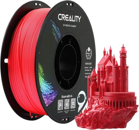 Creality PLA Fluorescent - 1,75MM - 1KG Rød