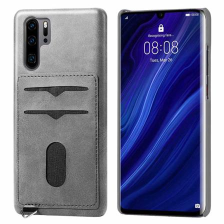 Skal med Kortfack - Huawei P30 Pro Grå Grå