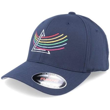 Iconic - Ble flexfit Czapka Z Daszkiem - Neon Summer Prism Navy Flexfit @ Hatstore