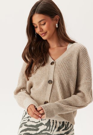 VERO MODA - Vmlea LS V-Neck Cuff Cardigan - Kläder - - Bubbleroom