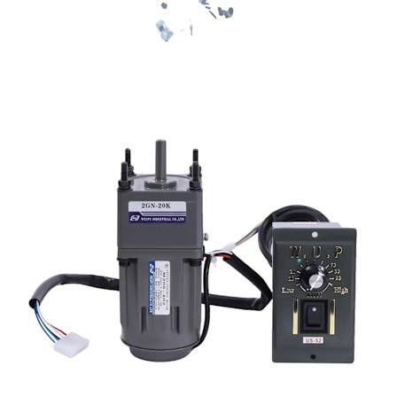 220V växelmotor, justerbar hastighet upp till 68 rpm, hållbar aluminiumlegeringhus