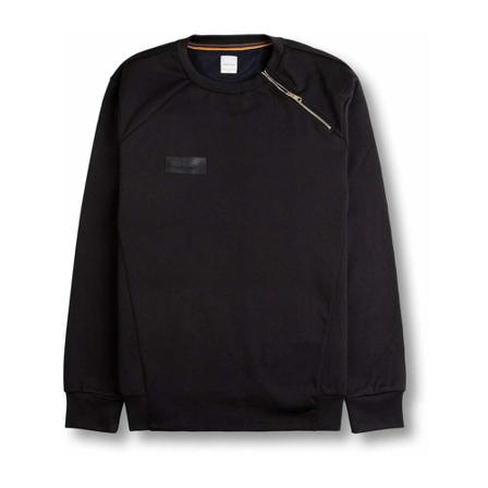 Paul Smith Gents Neck Zip Sweatshirt Sort, Herre Sweatshirts