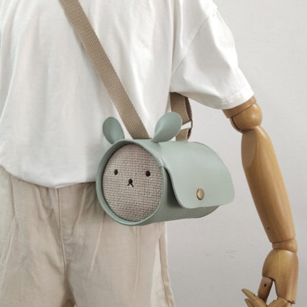 Tegneserie søde kanintasker Kawaii Crossbody-taske B B
