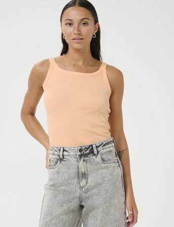 Kaffe Kacarna Tank Top - Coral - XXL