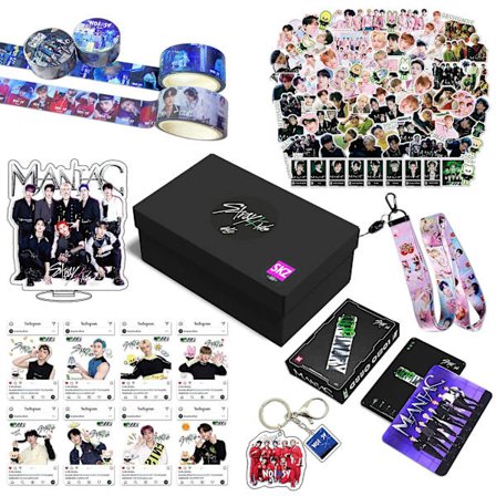 Stray Kids Nye Album Maxident Gaveeske Sett Kpop Merchandise Fotokort Lanyard Nøkkelring Gaver for Skz Fans