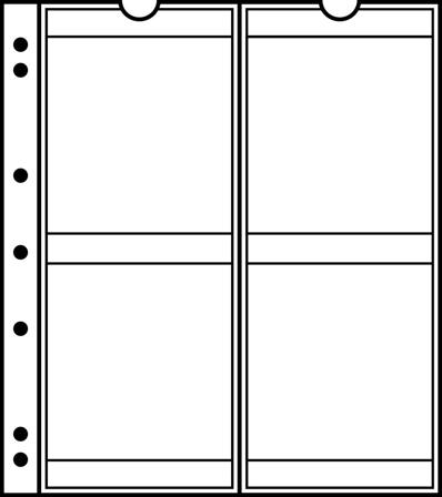 NUMIS møntlommer - Til 66 mm ø - Pakke med 5 stk.