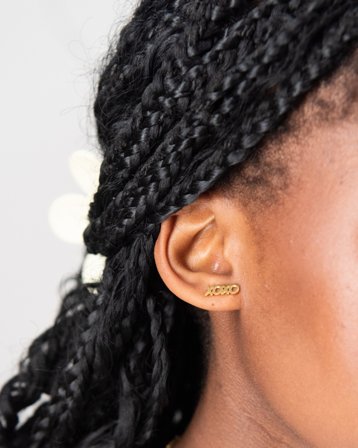 IOAKU STATEMENT STUDS XOXO Doré Bijoux Fille - Kids Brand Store