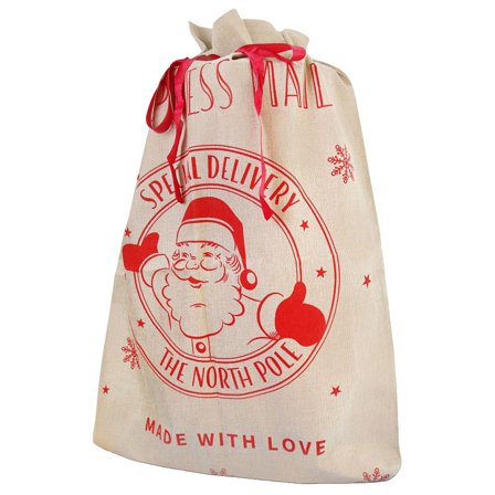 Jultomte Julklappssäck Jute