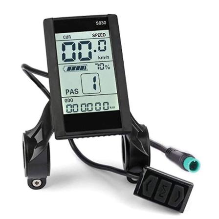 Protokol 2 El-cykelcykelskærm 24v 36v 48v Lcd S830-skærm med usb vandtæt forbindelse
