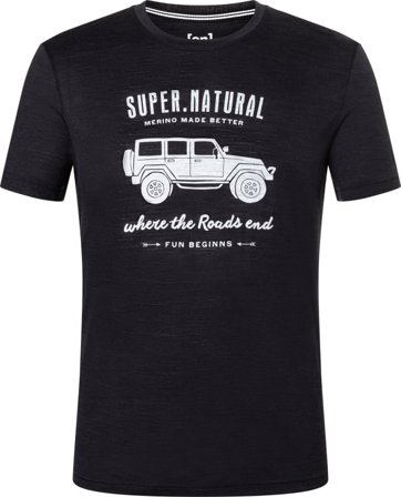 Super.natural Men's All Terrain Tee Men short-sleeved sweaters Black S