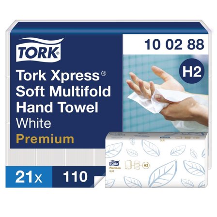 TORK Pappershandduk Premium Xpress Soft H2 2310/fp - Lyreco - Städ och hygien - Toalettpapper och torkpapper - Pappershanddukar