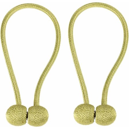 2 stk. magnetiske perler til fastgørelse af gardiner, boligindretning -