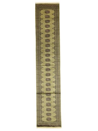 Pakistan Bokhara 2Ply Rug 78X393 Runner Dark Yellow/Brown Wool, Pakistan