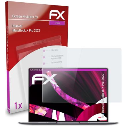 atFoliX Panzerfolie kompatibel med Huawei MateBook X Pro 2022 Glasfolie 9H Skyddspanel