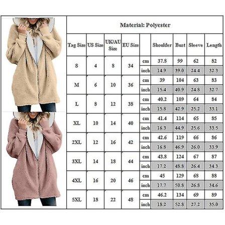 Dame Fluffy Hætte Vinter Varm Jakke Frakke Yderbeklædning Toppe varm W