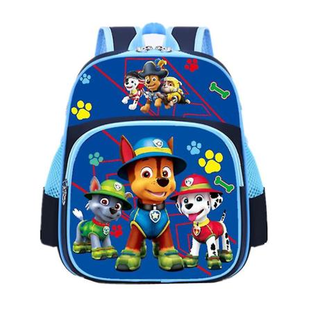 Tegneseriefigur Trykt Barnehageveske Småbarn Gutter Jenter Frozen Spider-Man Ryggsekk Barneskole Skolevesker Lett Boksekk PAW Patrol Sky Blue