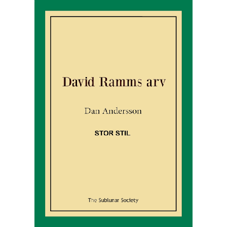 David Ramms arv (stor stil) 9789188221902