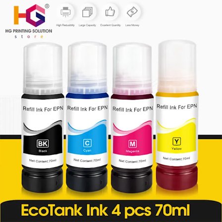 104 522 103 Påfyllningsfärg för Epson EcoTank ET-2710 ET-2711 ET2712 ET2714 ET-2720 ET-2726 ET-4700 Bläckstråleskrivare för EcoTank-skrivare