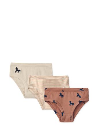 Nanette Printed Briefs 3-Pack Mix Night & Underwear Underwear Panties Multi/mønstret Liewood*Betinget Tilbud