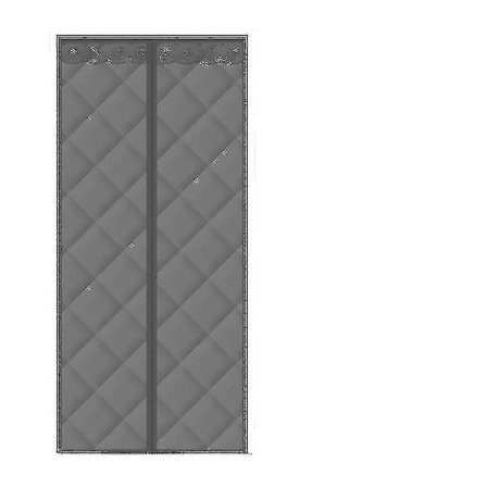 Kotitalouden talvioven verho magneettinen lämmöneristys lämmin tuulenpitävä väliseinä äänieristys oven verhot pitävät lämpimänä koti-MEINI