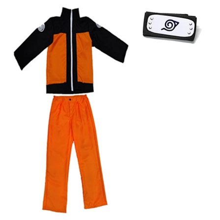 Anime Naruto Kostyme for Barn Cosplay Sett med Ninja Pannebånd Utfører Halloween Kostymer Festklær Voksne Barn Gutter