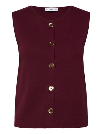 Mango | Fine-Knit Gilet | S