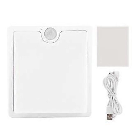 Uppladdningsbar Smart LED Nattlampa Mänsklig Induktion Sänglampa Baby Amning Korridor (Varmgul)