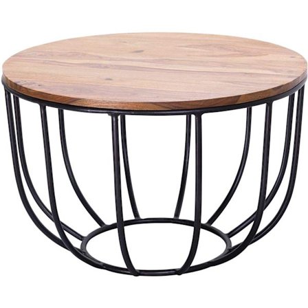 Rootz-sohvapöytä - Massiivipuu - Metallirunko - 60 x 39 x 60 cm